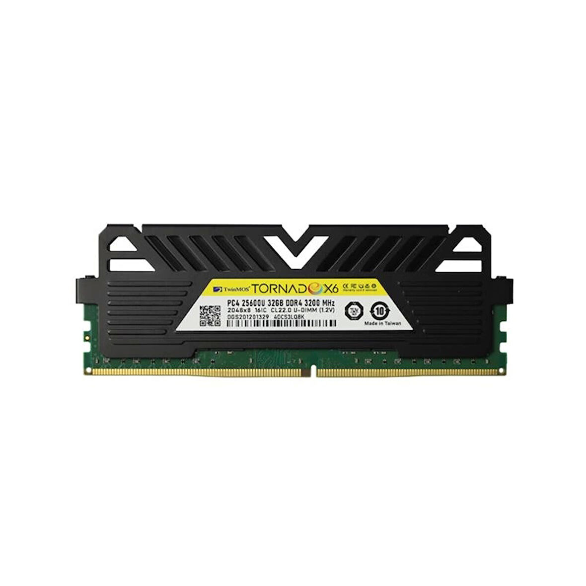 ONTECH - 32 Gb Ddr4 3200mhz Twınmos Tornado Soğutuculu Dt Tmmdd432gb3200dkbx6