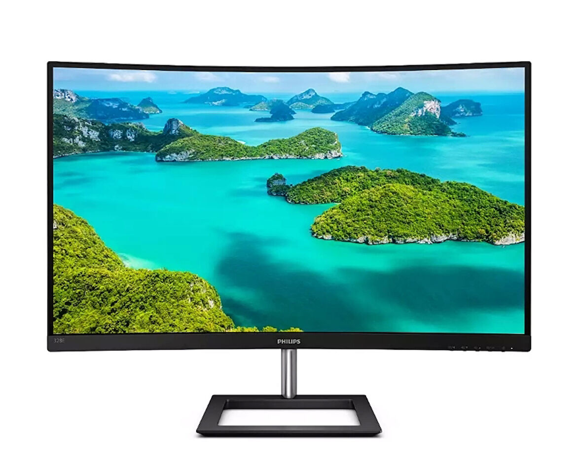 ONTECH - 31.5 Phılıps 328e1ca/00 4ms 60mhz 2xhdmı 1xdp 4k Uhd 3840x2160 Hoparlör Flıcker-free Düşük Mavi Işık Curved Vesa Siyah