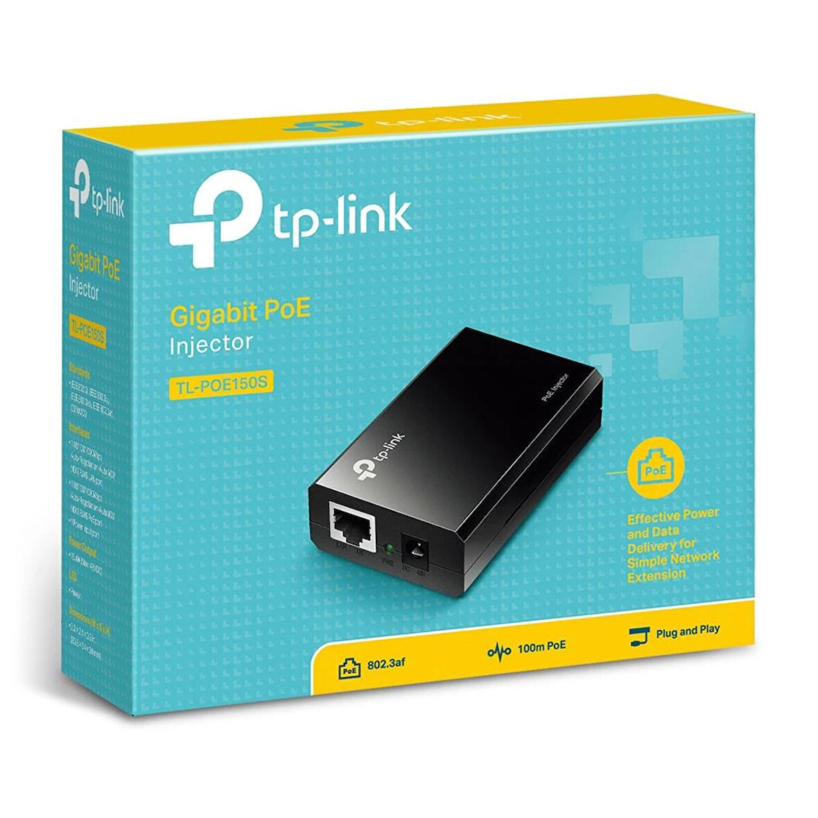 ONTECH - Tp-lınk Omada Tl-poe150s 48volt 15.4watt Gıgabıt Port Poe Adaptör