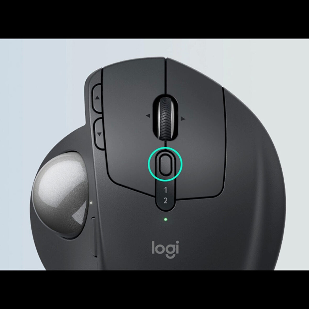 Logıtech 910-007260, Mx Ergo S Trackball Siyah,  Bluetooth, 2048dpi, Optik, 8 Tuşlu, Kablosuz, Mouse