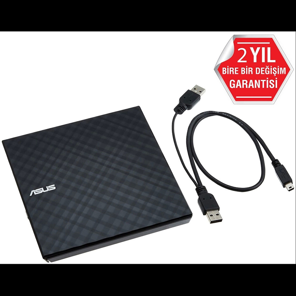 Asus Sdrw-08d2s-u Lite Usb 2.0 External, Siyah, Slim, Optik Okuyucu