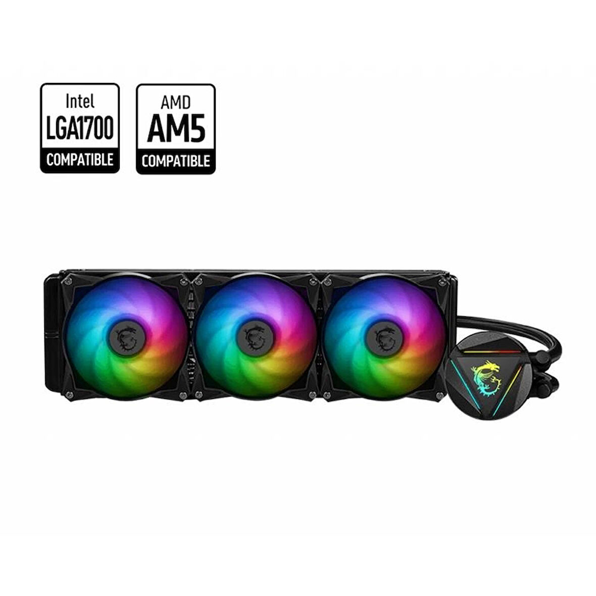 ONTECH - Msı Mag CorelıQuıd 360r V2 360mm Argb Cpu Sıvı Soğutucu (lga 1150/1151/1155/1156/1200/1700/am5/am4 Uyumlu)