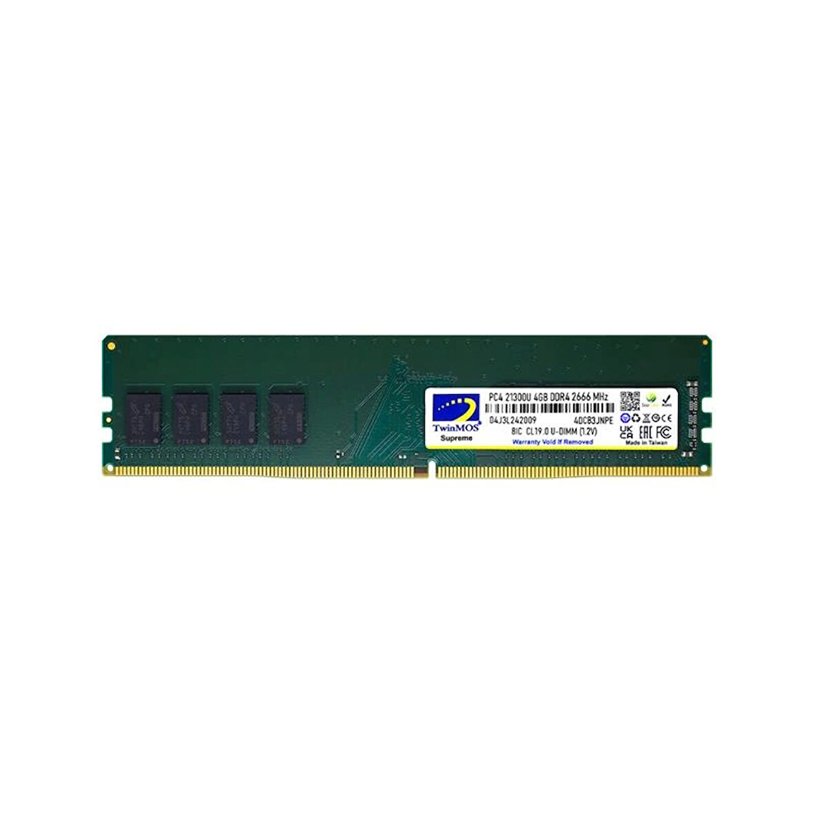 ONTECH - 4 Gb Ddr4 2666mhz Twınmos 1.2v Cl19 Dt Mdd44gb2666d