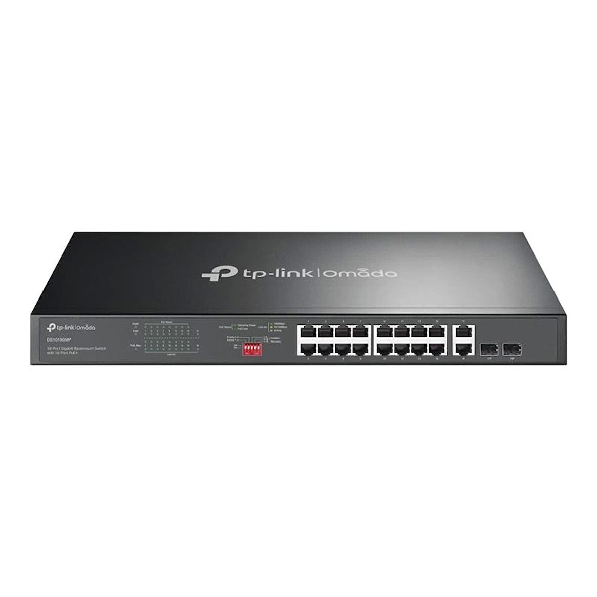 ONTECH - Tp-lınk Omada Ds1018gmp 16 Port Gıgabıt+2x1gb Rj45/sfp Combo 250w 250 Metre Poe Mesafe Metal Rackmount Kasa Swıtch