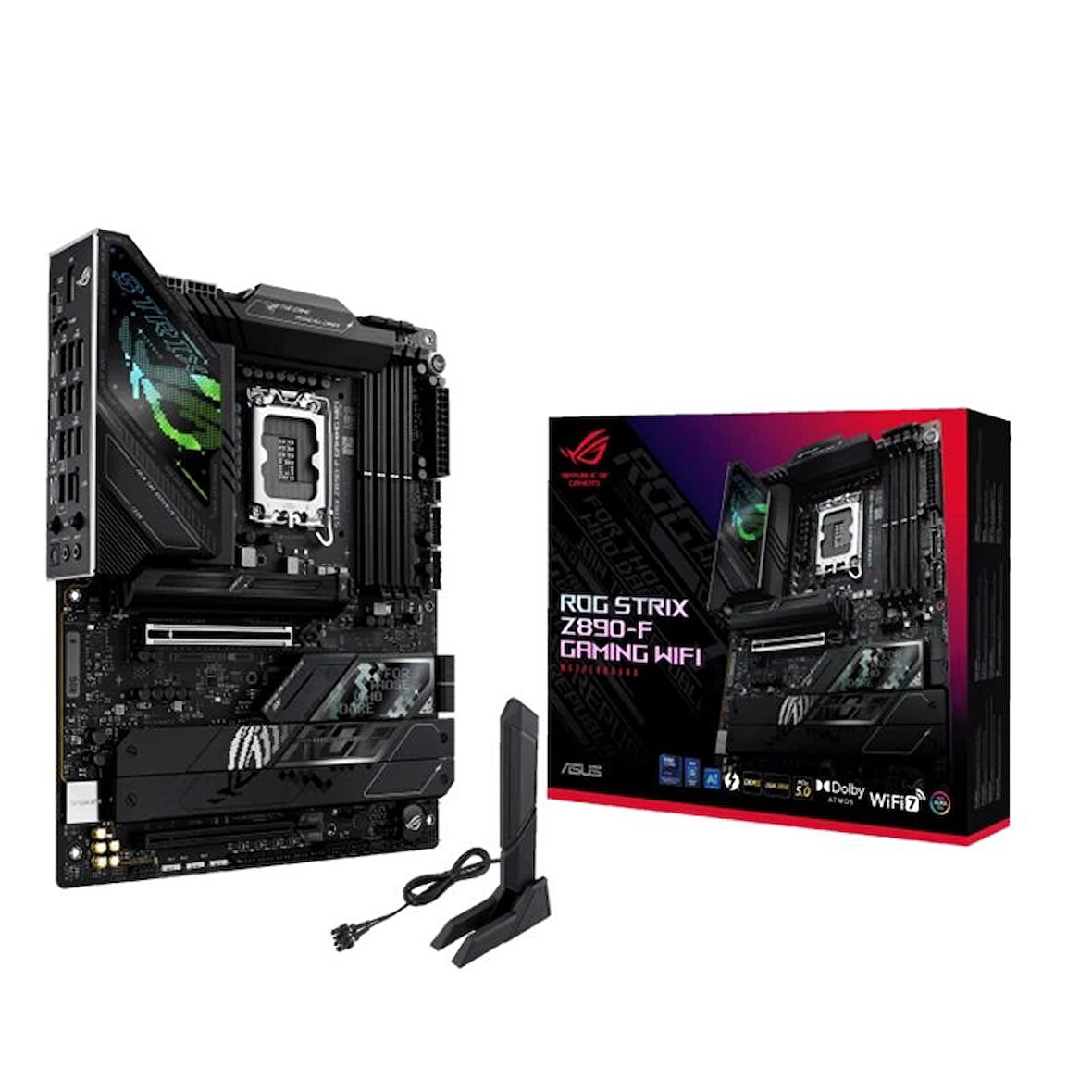 ONTECH - Asus Rog Strıx Z890-f Gamıng Wıfı Ddr5 8600mt/s 1xhdmı 1xdp 2xusb Type-c 5xm.2 Atx 1851p(ıntel Ultra Processors Serıes2)
