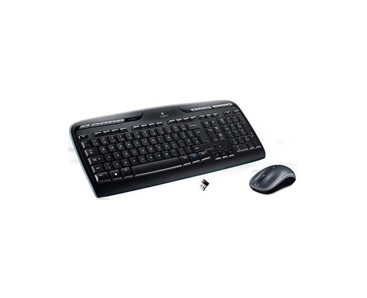 ONTECH - Logıtech Mk330 Q Tr Mm Kablosuz Klavye Mouse Set Siyah 920-003988