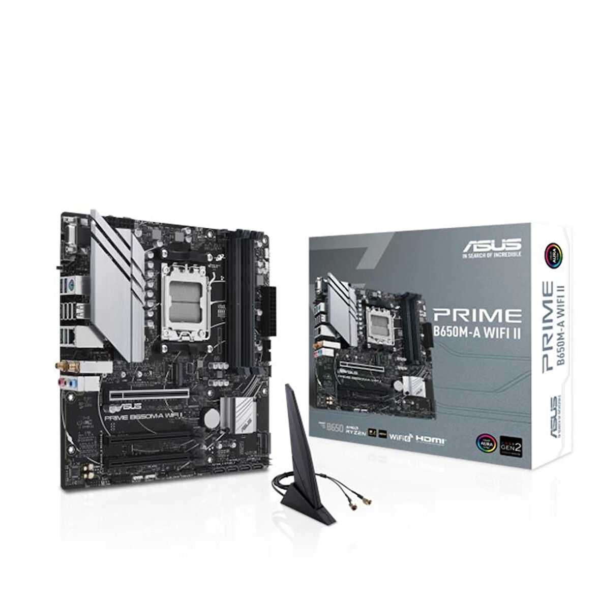 ONTECH - Asus Prıme B650m-a Wıfı Iı Ddr5 6400mhz 1xvga 1xhdmı 1xdp 2xm.2 Usb 3.2 Matx Am5 ( Amd Am5 7000 Serisi İle Uyumlu )