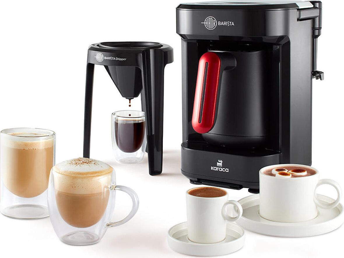 Karaca Hatır Barista Cappuccino ve Türk Kahve Makinesi İmperial Red