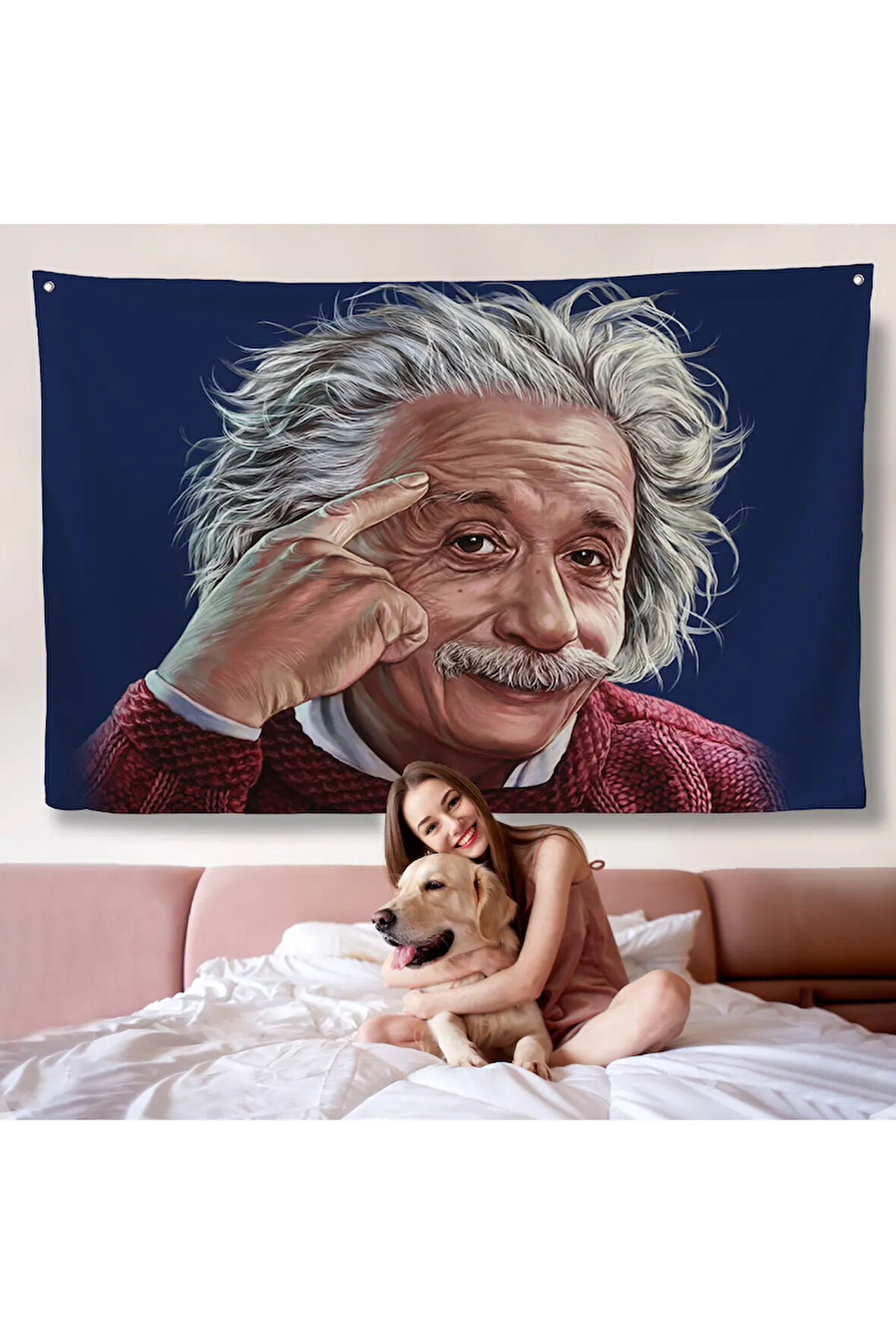 Albert Einstein Duvar Örtüsü-7252