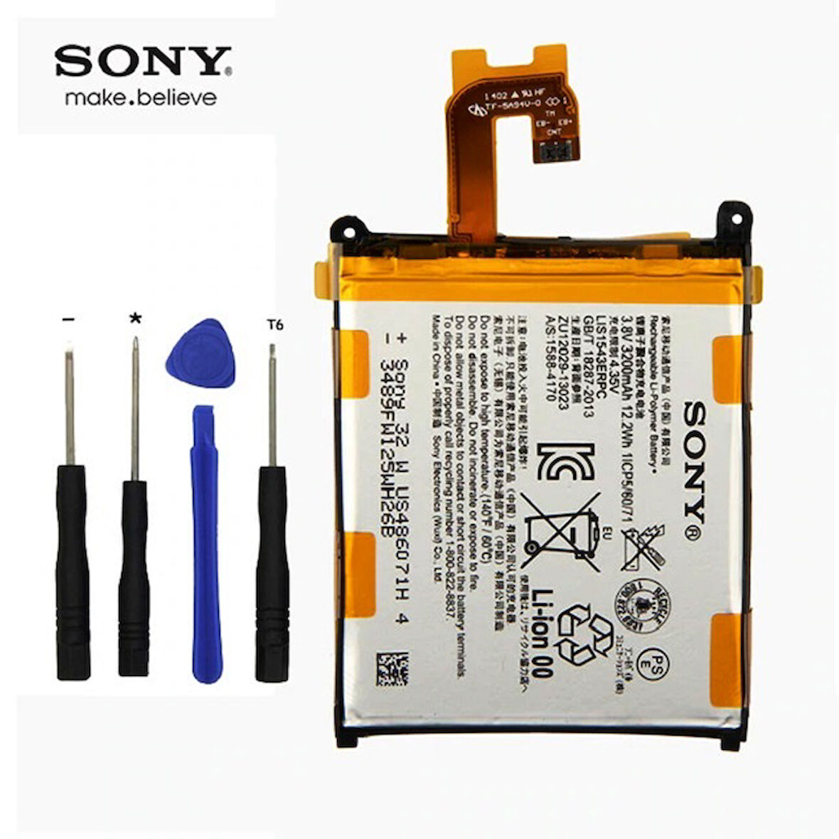 SONY Z2 PİL BATARYA VE TAMİR SETİ LİS1543ERPC