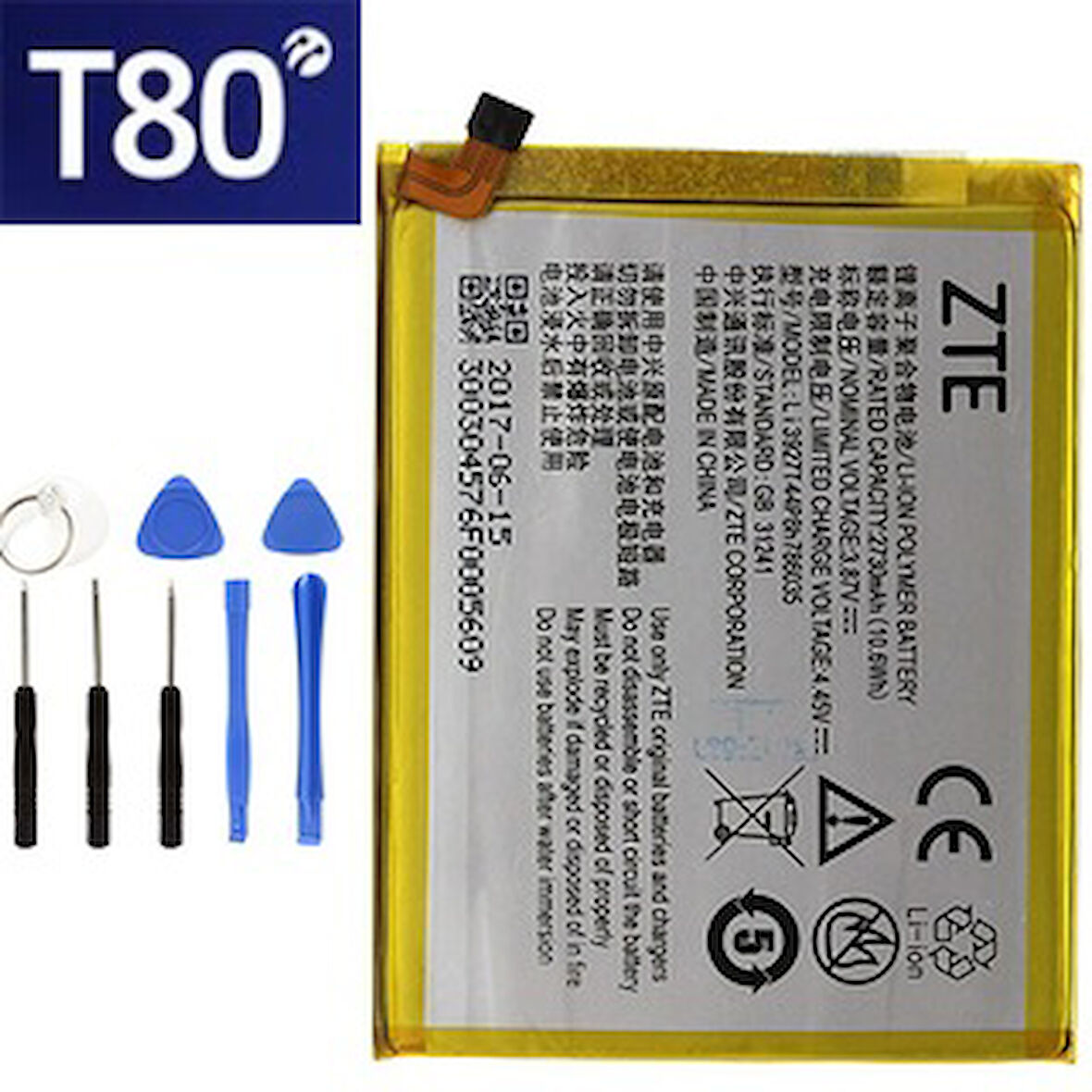 Turkcell T80 Pil Batarya Li3925T44P8h786035 ve Tamir Seti