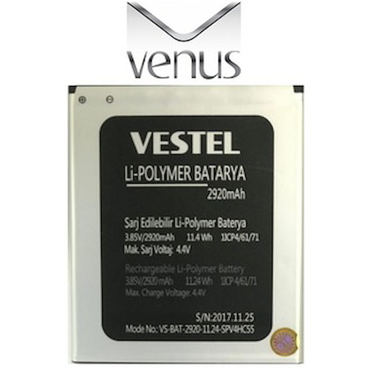 Vestel Venüs V3 5530 Pil Batarya VS-BAT-2920-11.24 İTHAL