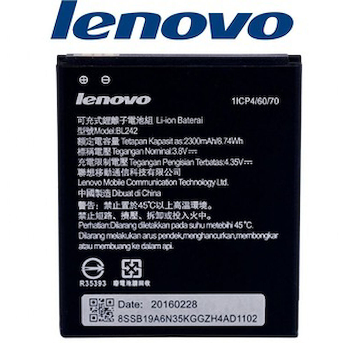 Lenovo A6000 / Vibe C Batarya Pil  BL242