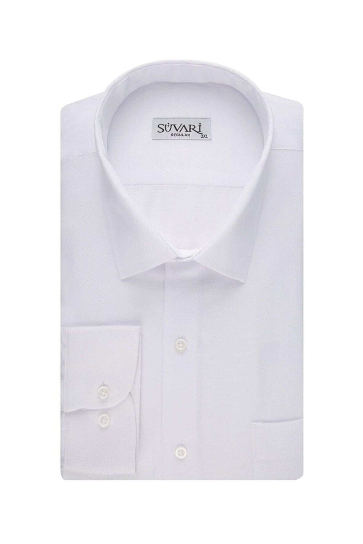 Süvari Classics Rahat Kalip Özel Armür Desenli Cepli Gömlek