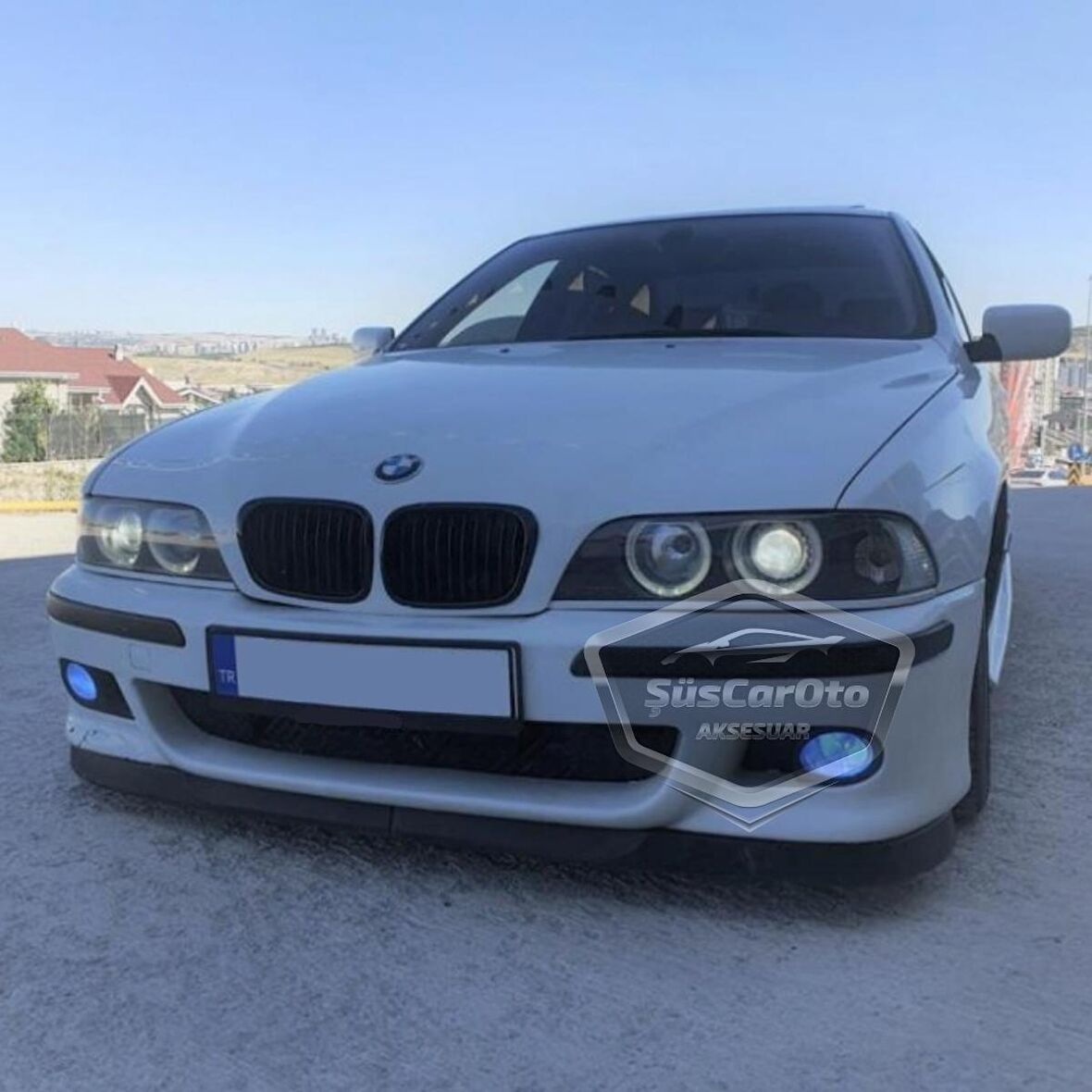 BMW 5 Serisi E39 1995-2004 Uyumlu Üniversal Astra H lip Esnek Ön Lip 2 Parça Tampon Altı Dil Karlık Ön Ek