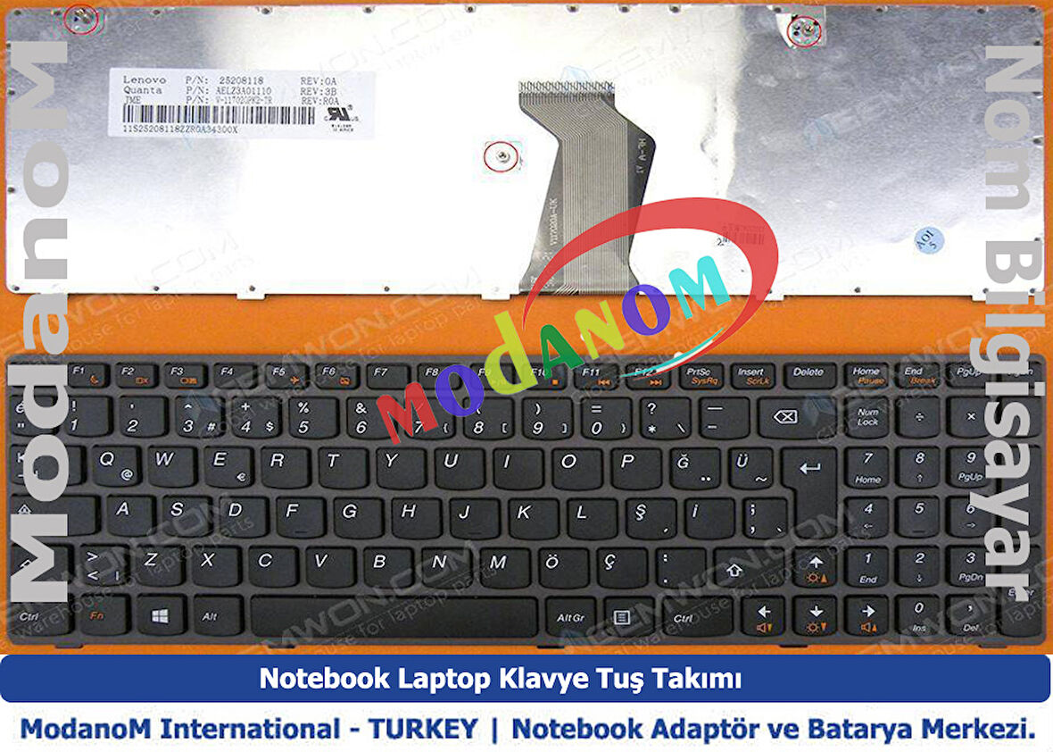 lenovo ideapad N580 klavye türkçe siyah