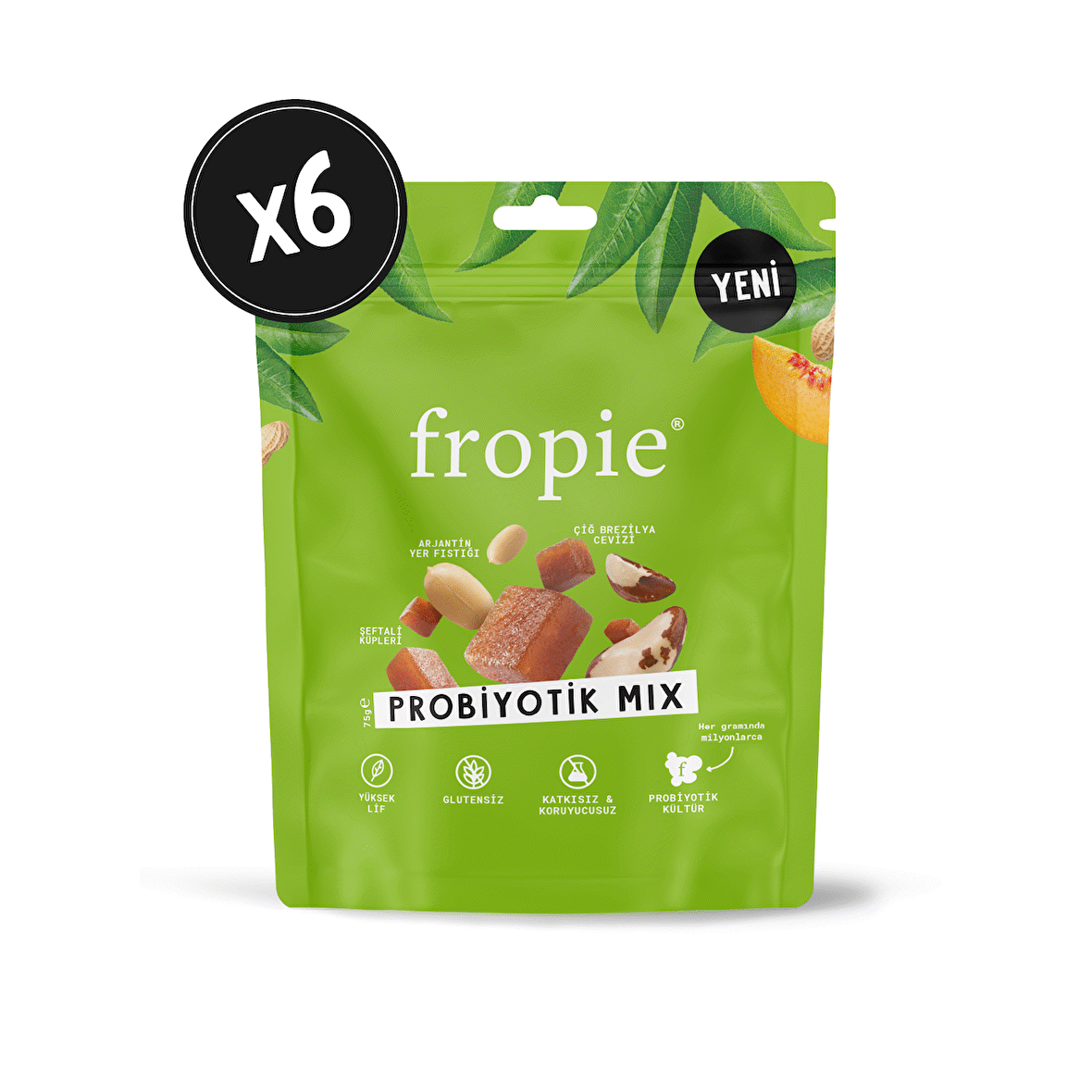 Karışık Kuruyemiş - Probiyotik Mix 75 gr x 6 Adet