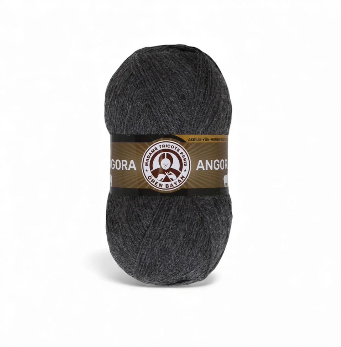 Ören Kadın Angora Koyu Gri El Örgü İpi - 009