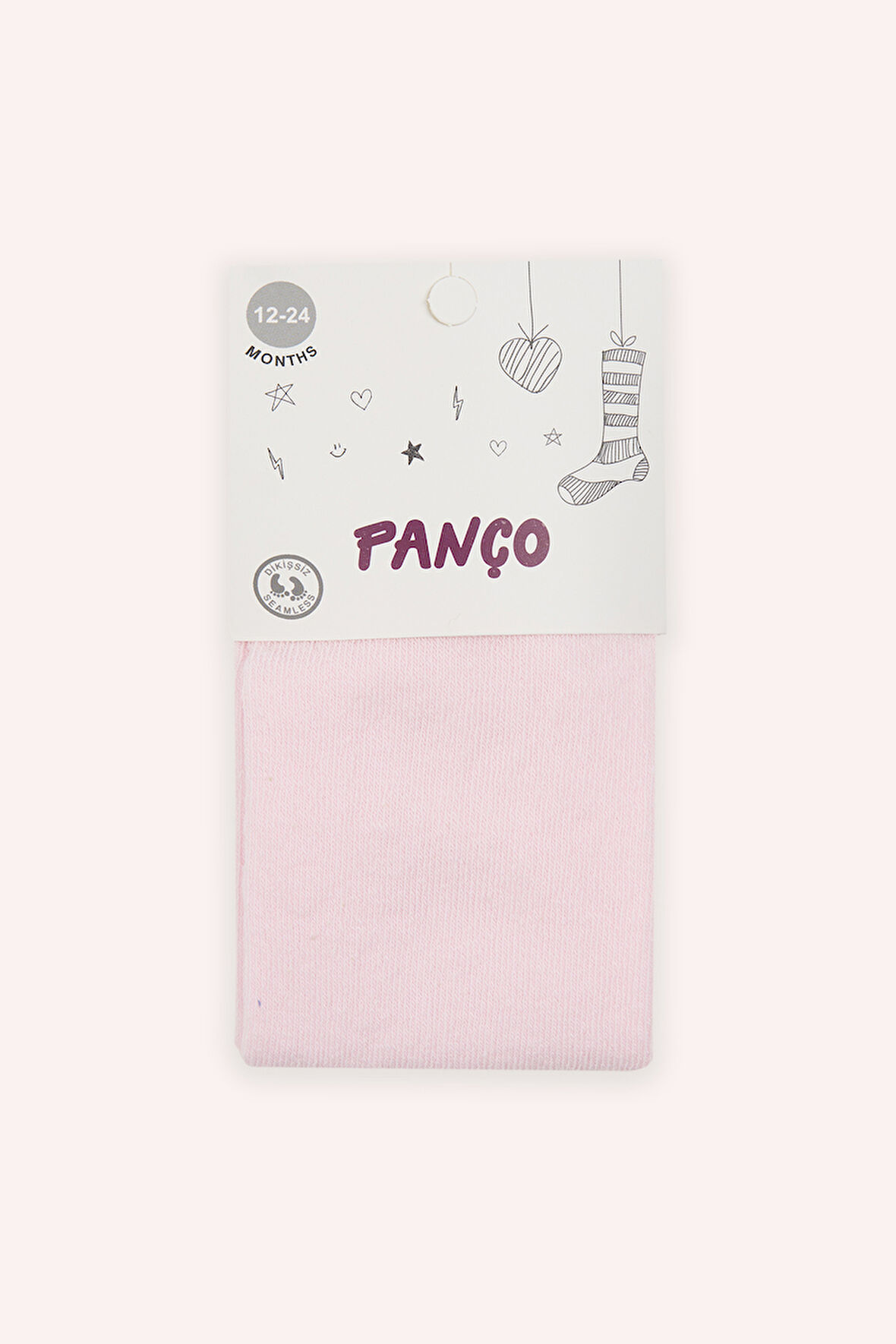 Kız Çocuk Pamuklu Külotlu Çorap Ekru