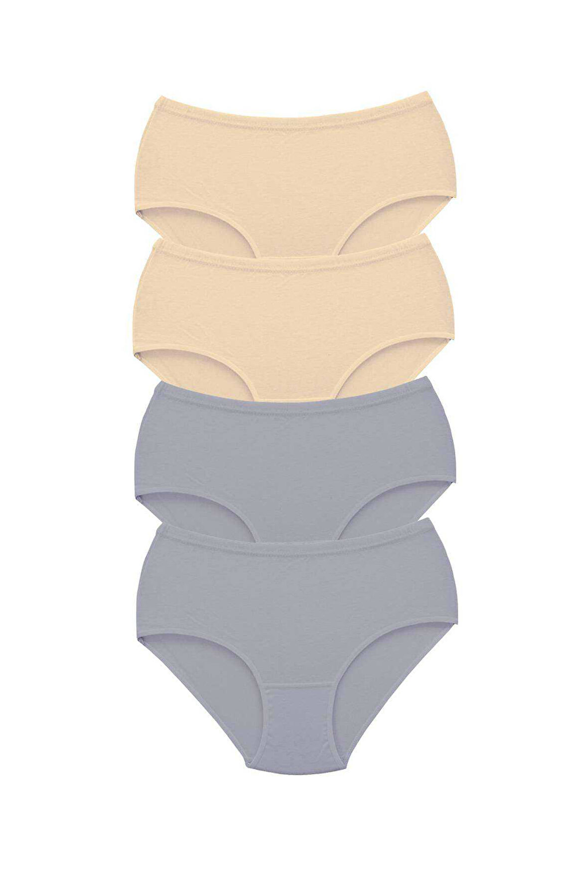 4 Adet Tutku Kadın Yüksek Bel Bato Kalın Lastik Külot S8