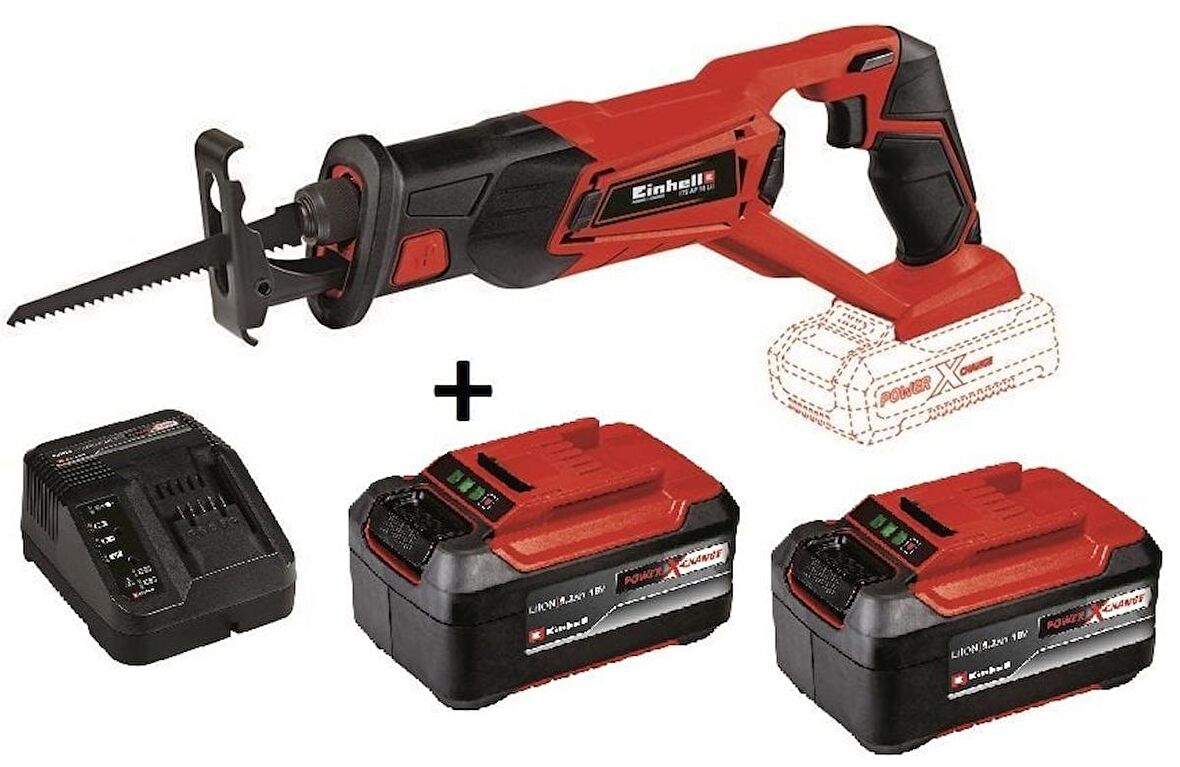 Einhell Akülü Panter Testere Te-Ap 18 Li Kit + 18V 2*5.2 Ah Plus Starter Kit