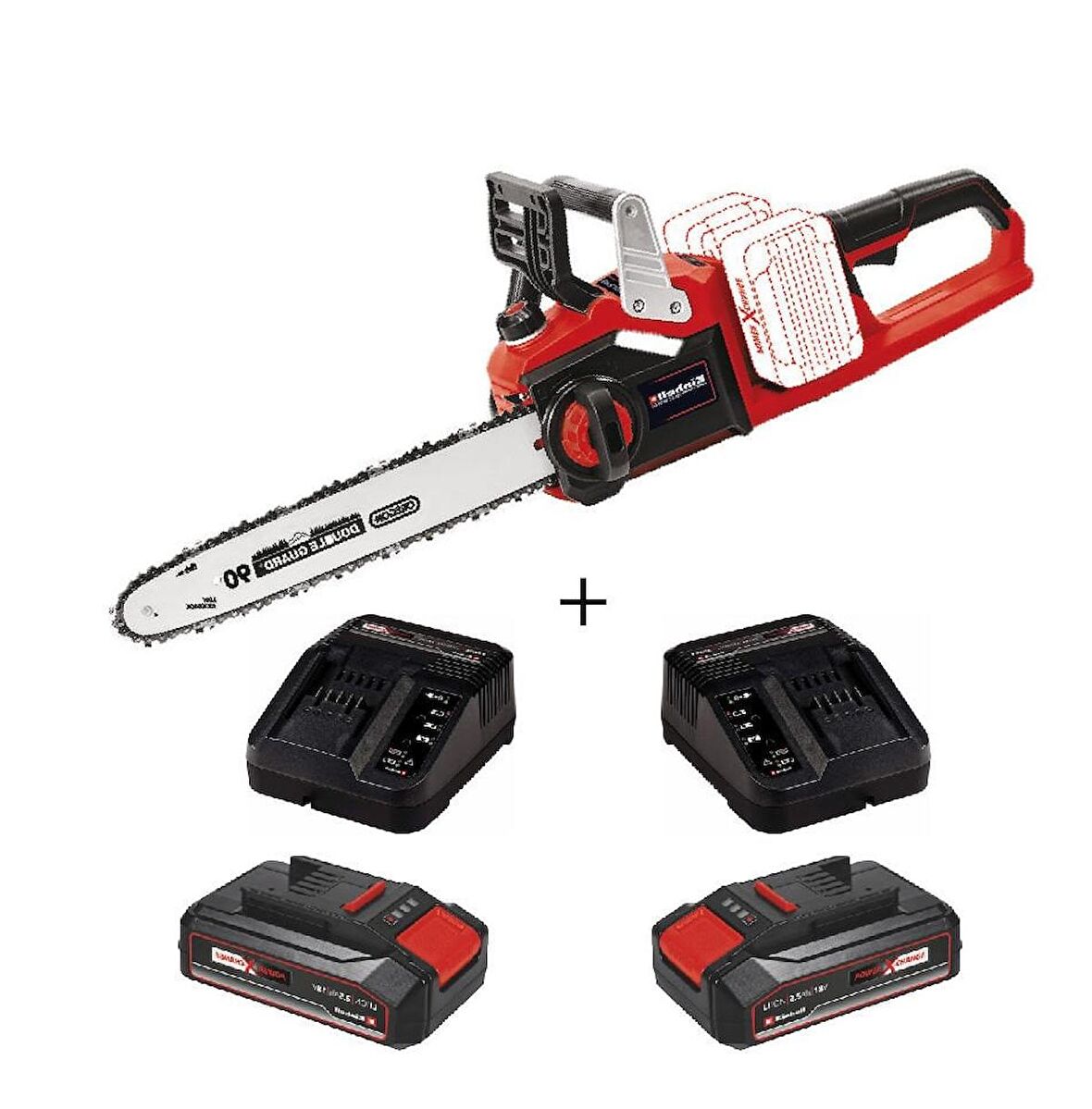 Einhell GE-LC 36/35 Li Akülü Zincirli Ağaç Kesme 2 X 2,5 Ah Starter Kit