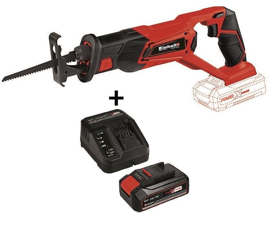 Einhell Akülü Panter Testere Te-Ap 18 Li Kit + 18V 2.5 Ah Starter Kit