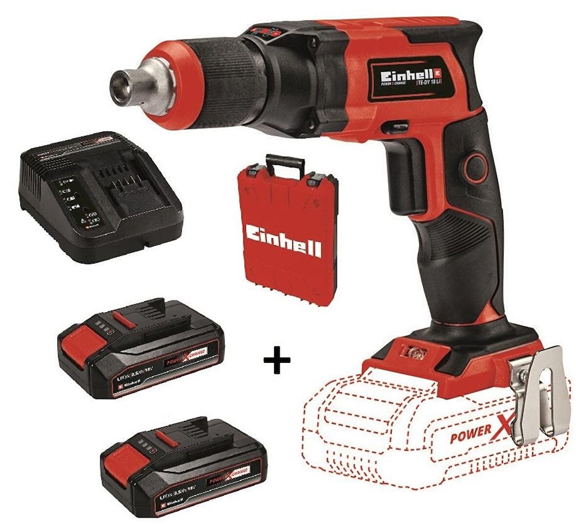 Einhell TE-DY 18 LI 2.5 Ah Çift Akülü Vidalama Makinesi