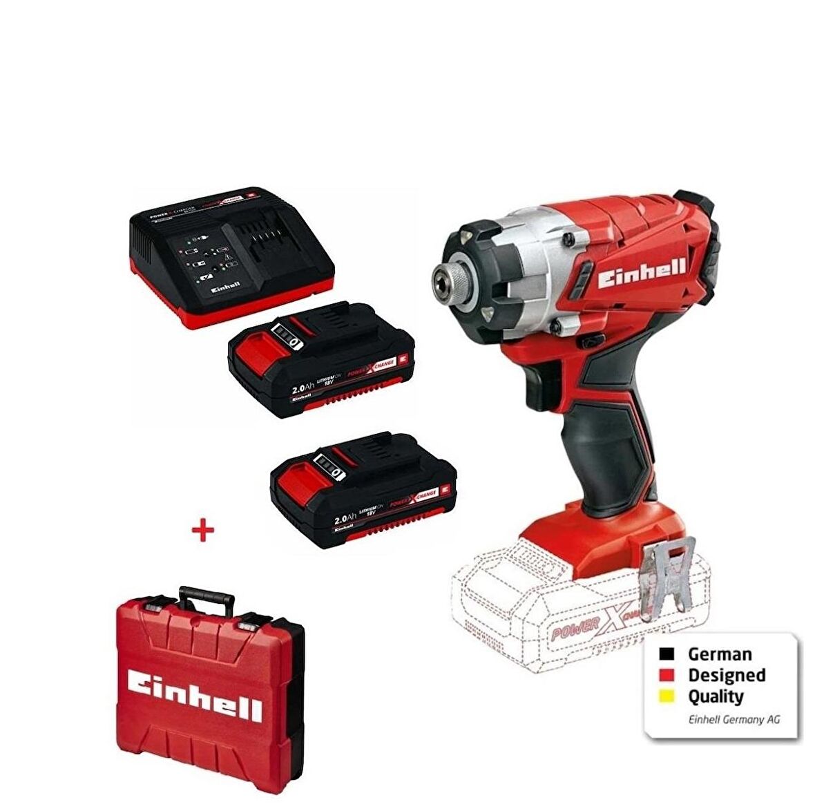 Einhell Te-Cı 18/1 Li 2 Adet 18V 2.0 Ah Akülü ve Çantalı Vidalama