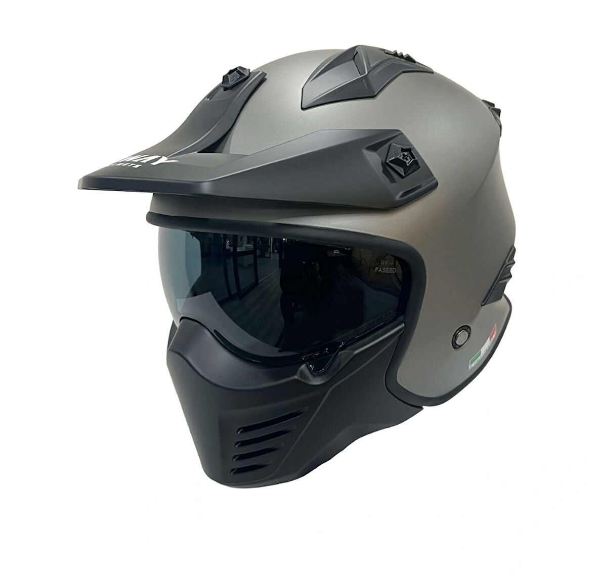 SWAY SW 726X TOKYO Dark Titanium Moduler Kask