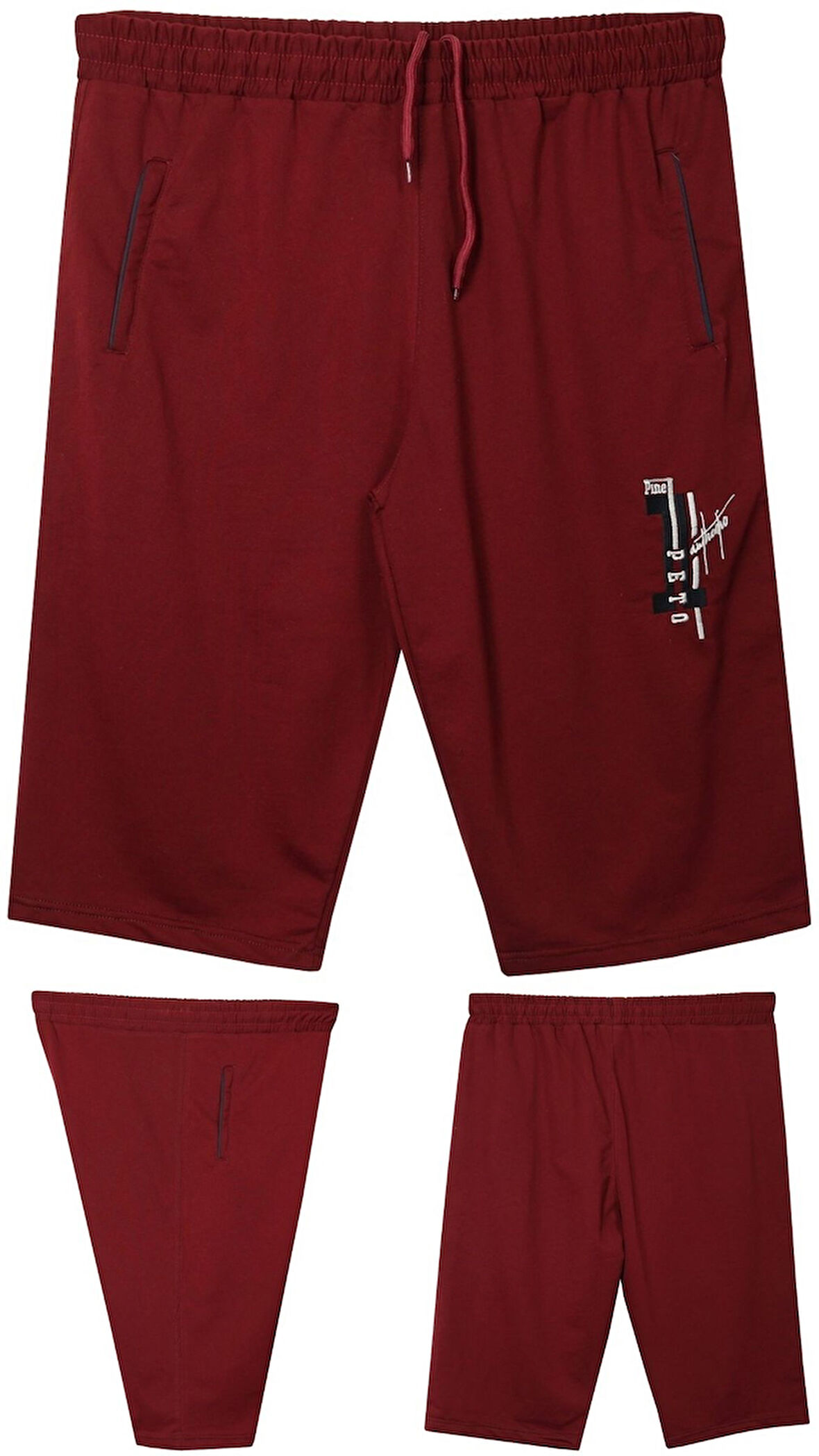 Erkek Büyük Beden 110 - 150 Kilo Arası İçin Uygun Pine1 Yazılı Penye Kapri