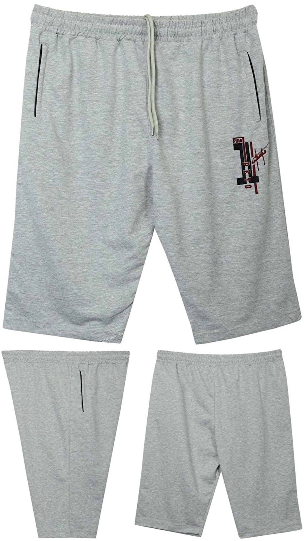 Erkek Büyük Beden 110 - 150 Kilo Arası İçin Uygun Pine1 Yazılı Penye Kapri