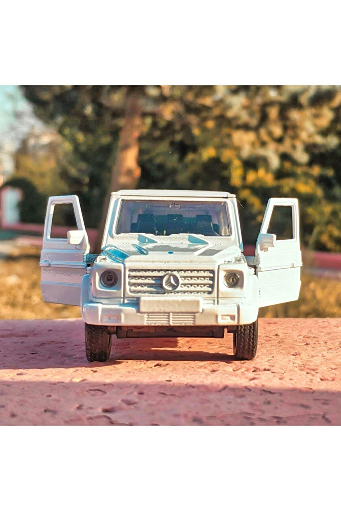 Benz G63 Koleksiyon Metal Araba 12cm Jip Beyaz