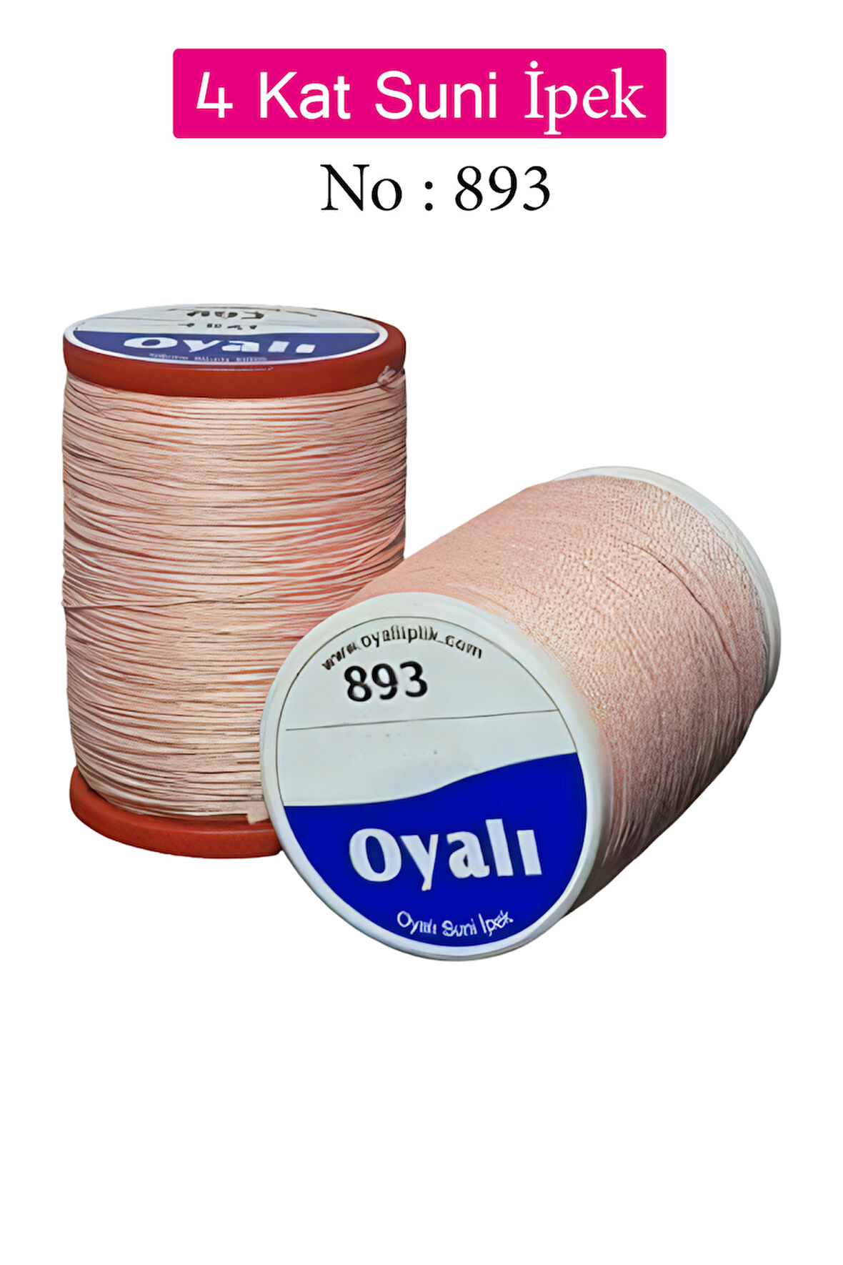 Oyalı 4 Kat Suni İpek İplik İğne Oyası Boncuk İpi Tığ Oyası No:893