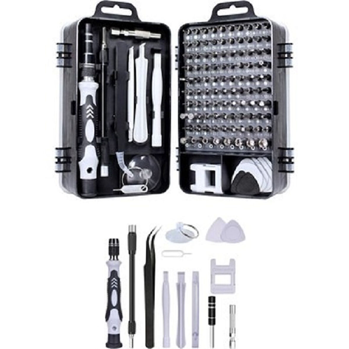 115 İN 1 HASSAS TORNAVİDA SETİ ÇOK FONKSİYONLU MANYETİK TELEFON BİLGİSAYAR ONARIM TAMİR SETİ