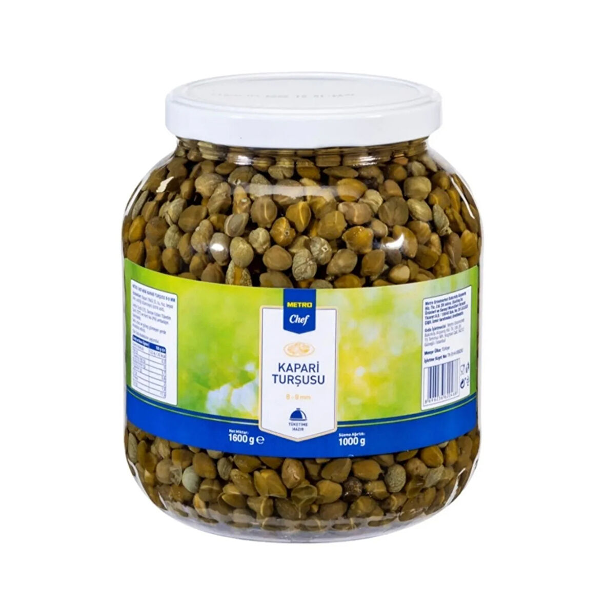 Metro Chef Kapari Turşusu 8-9 mm -1600 G