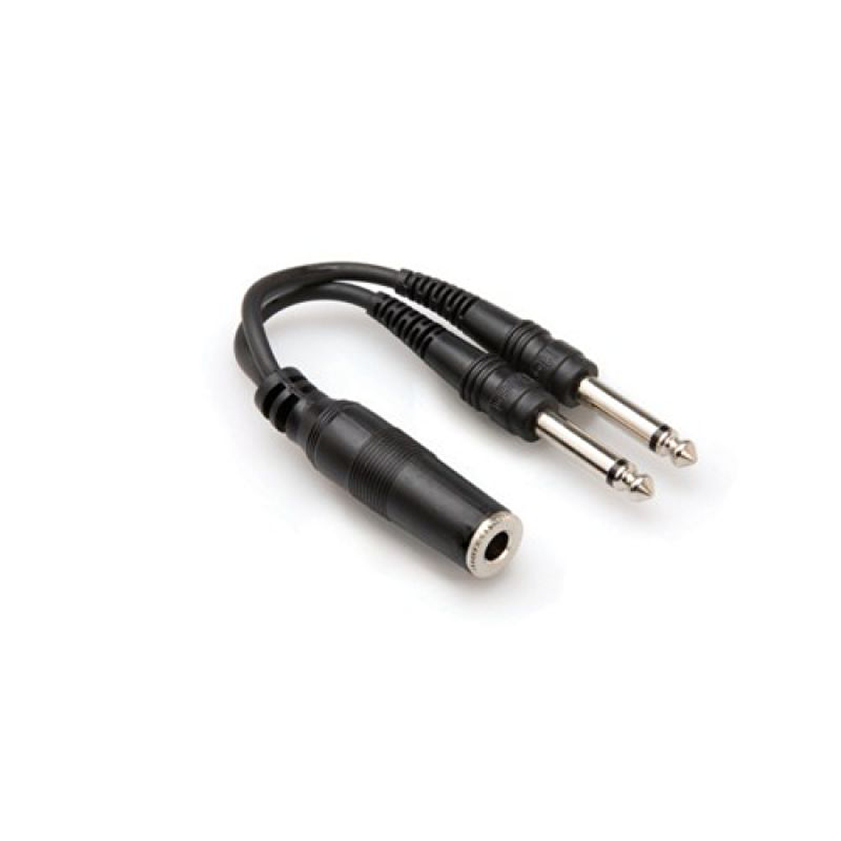 HOSA 1/4\'\' TS (F)  Dual 1/4\'\' TS (M) Y-kablo