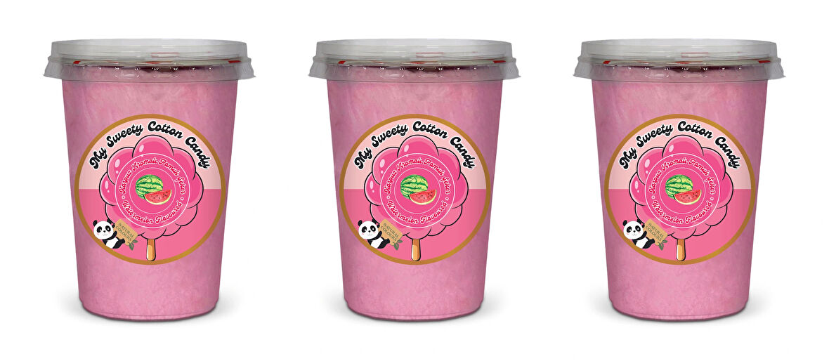 KARPUZ AROMALI 3'LÜ GURME PAMUK ŞEKERLER