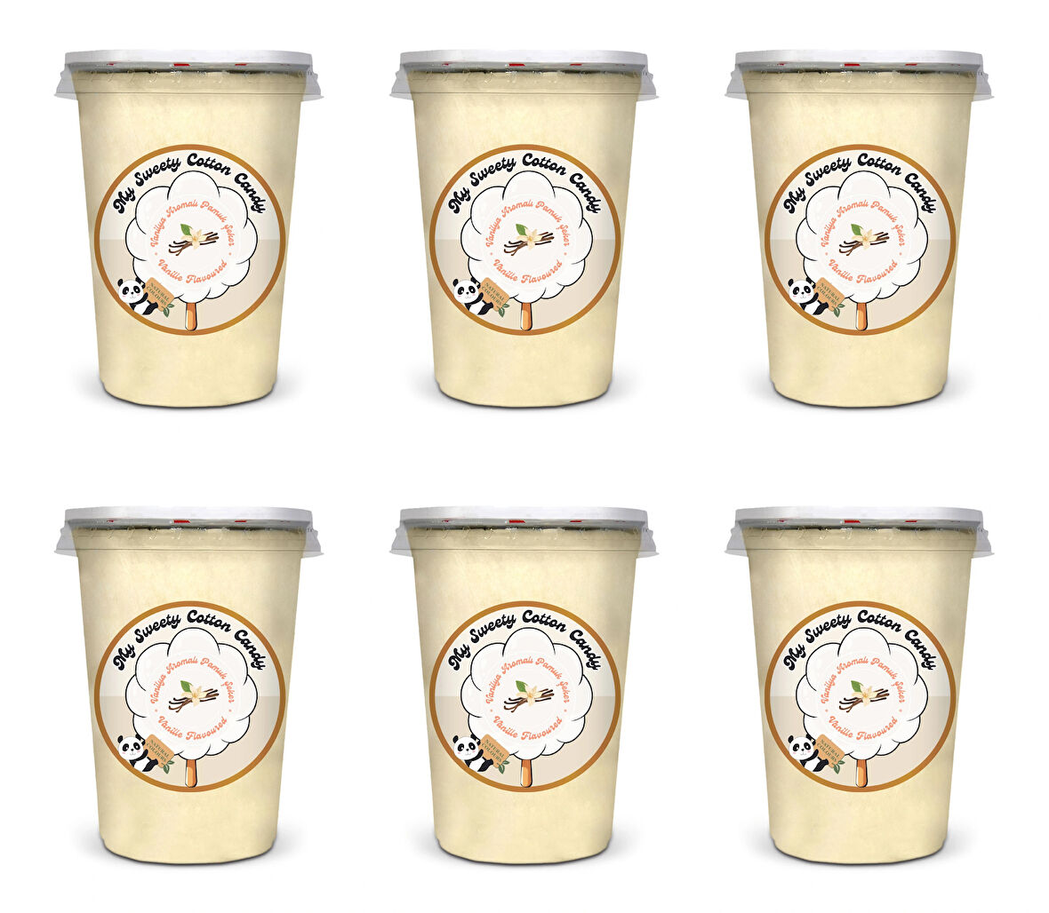 VANİLYA AROMALI 6'LI GURME PAMUK ŞEKERLER