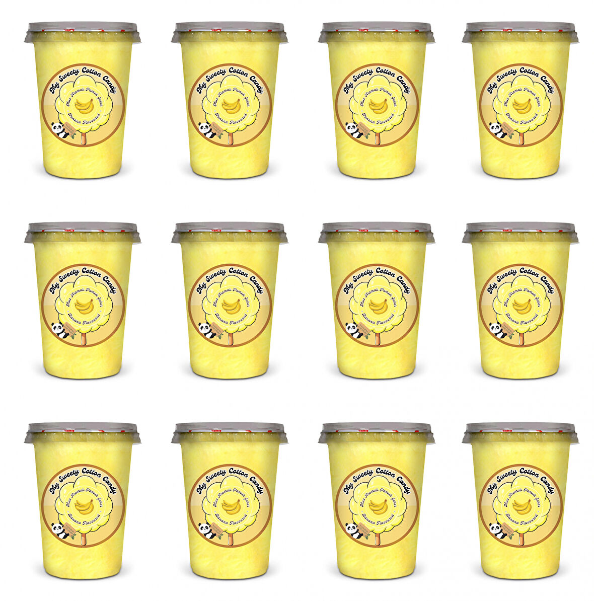 MUZ AROMALI 12'Lİ GURME PAMUK ŞEKERLER