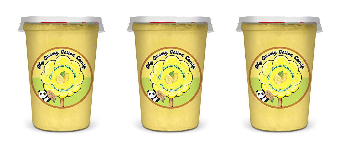 LİMON AROMALI 3'LÜ GURME PAMUK ŞEKERLER