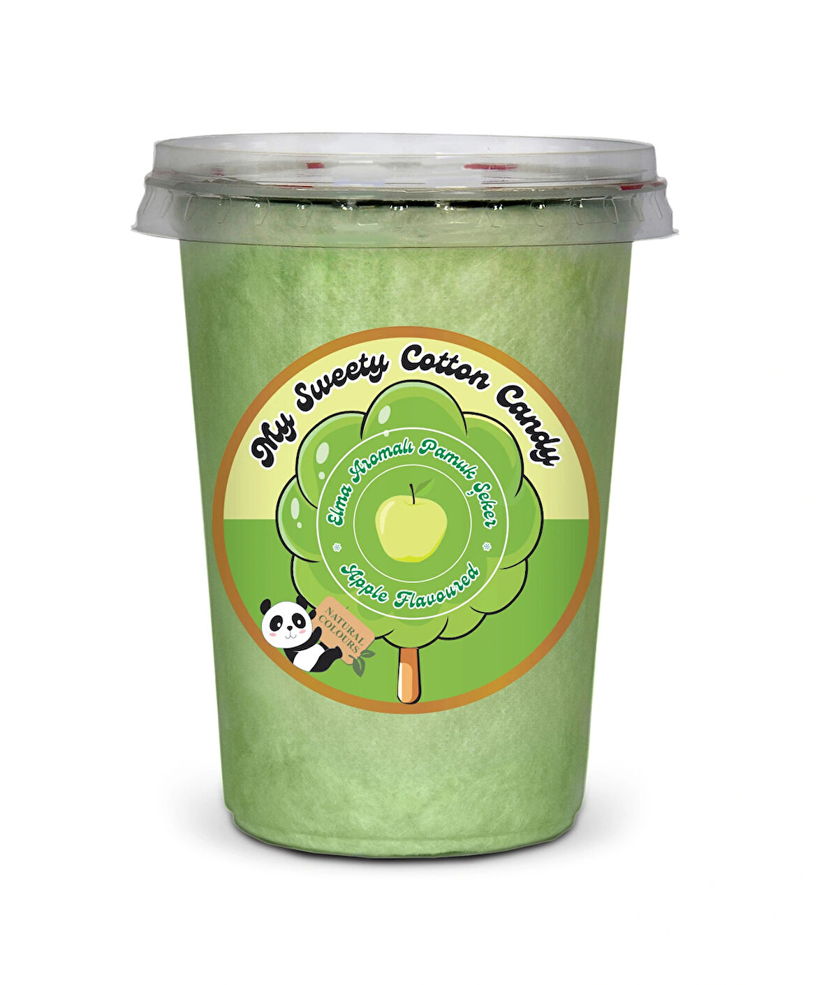 YEŞİL ELMA AROMALI GURME PAMUK ŞEKER