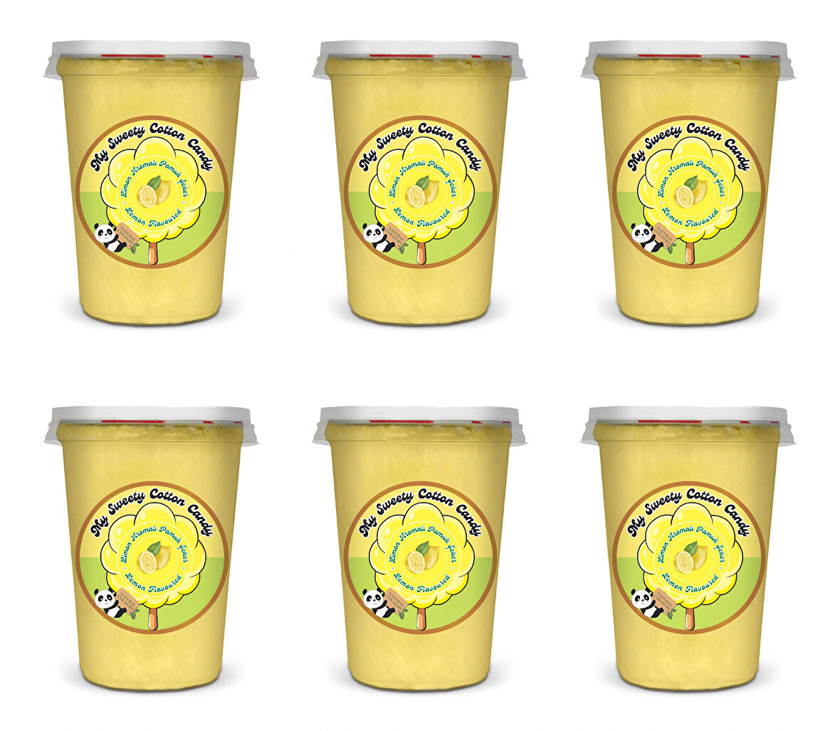 LİMON AROMALI 6'LI GURME PAMUK ŞEKERLER