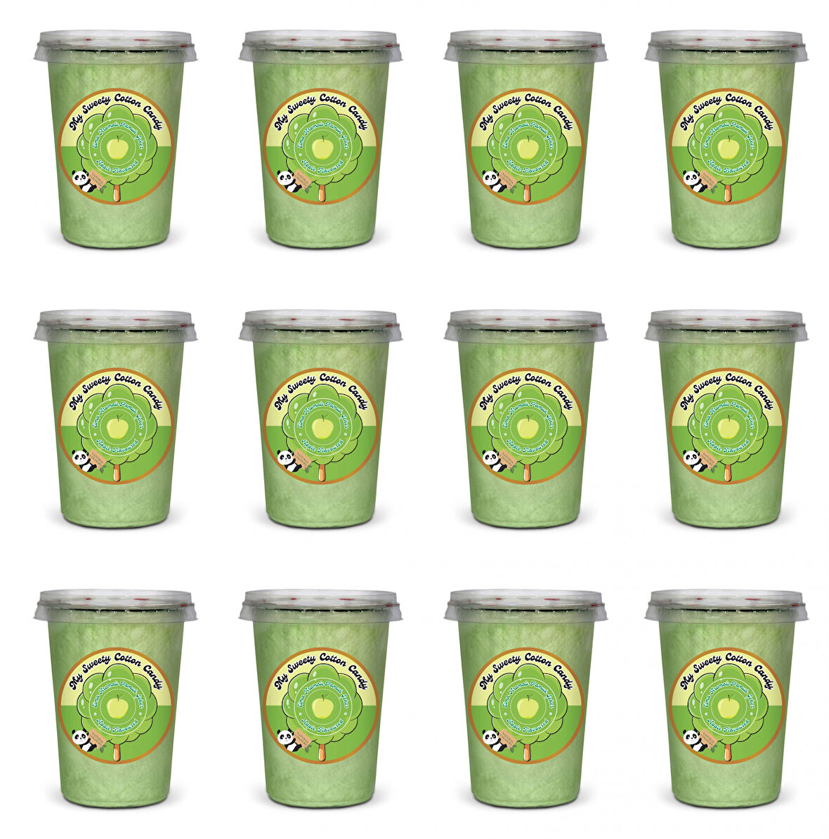 ELMA AROMALI 12'Lİ GURME PAMUK ŞEKERLER