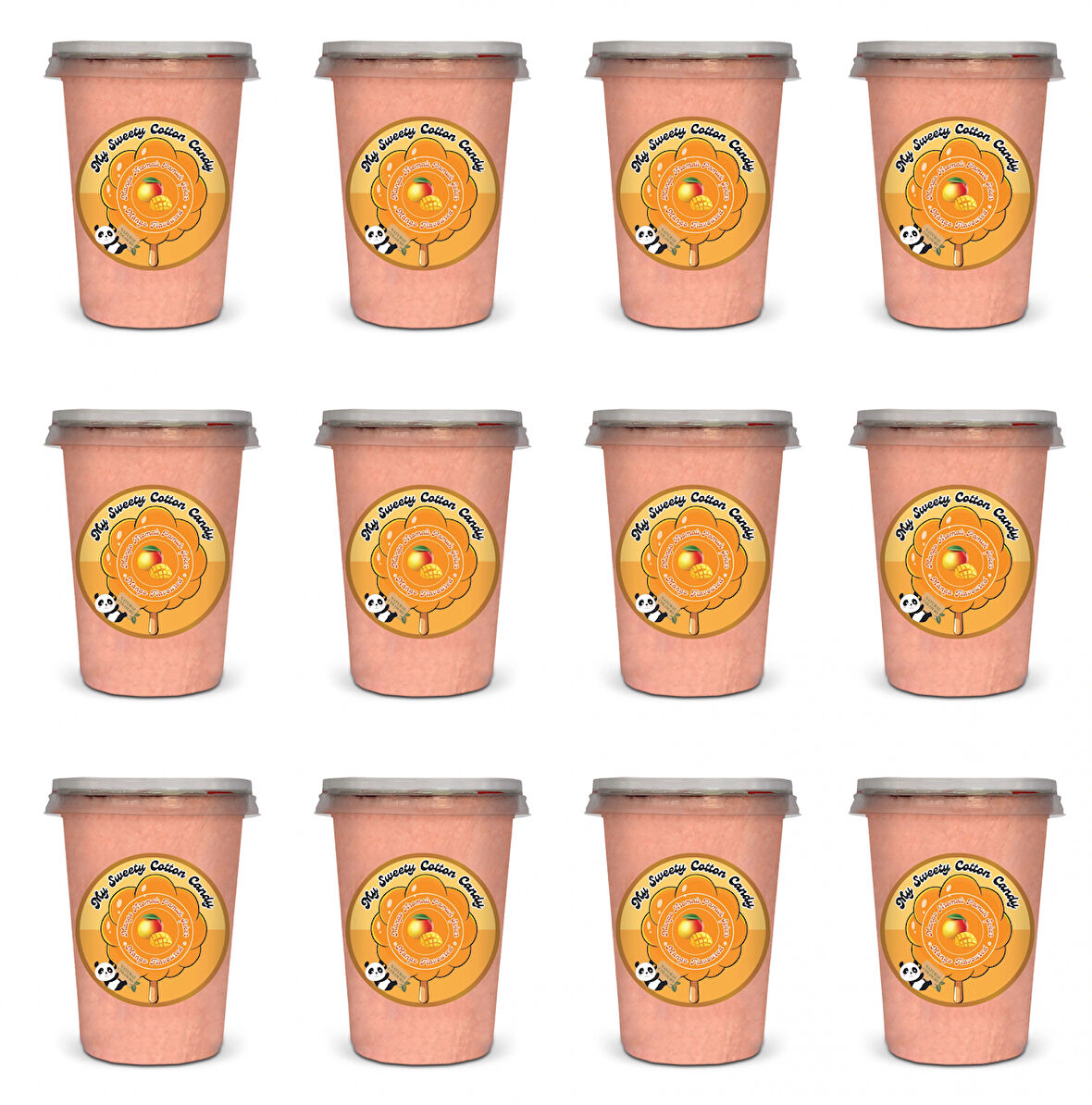 MANGO AROMALI 12'Lİ GURME PAMUK ŞEKERLER