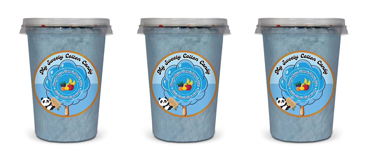 TUTTİ FRUTTİ AROMALI 3'LÜ GURME PAMUK ŞEKERLER