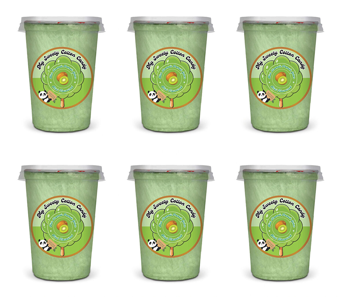 KİVİ AROMALI 6'LI GURME PAMUK ŞEKERLER