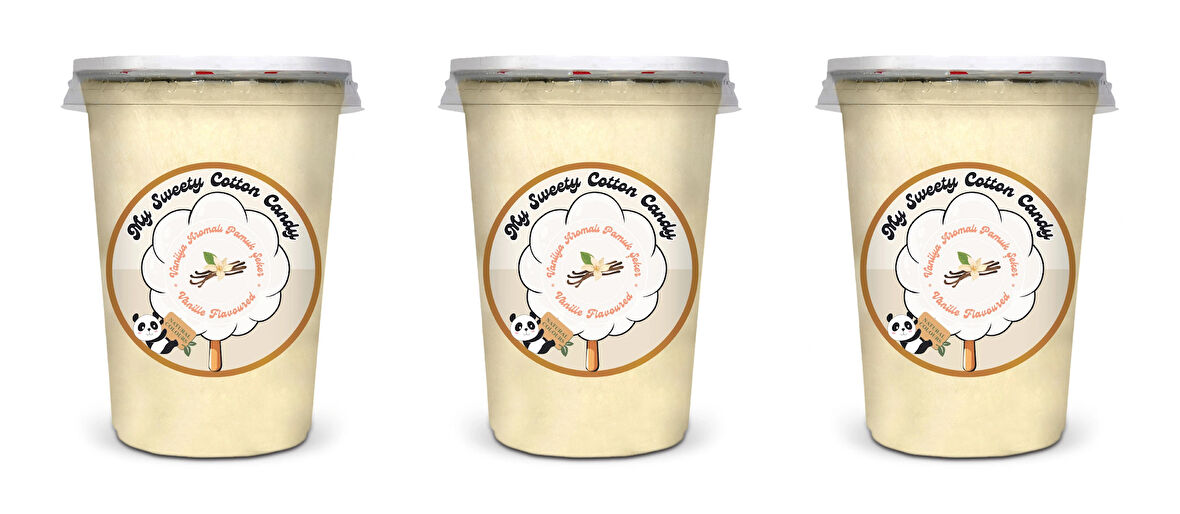 VANİLYA AROMALI 3'LÜ GURME PAMUK ŞEKERLER