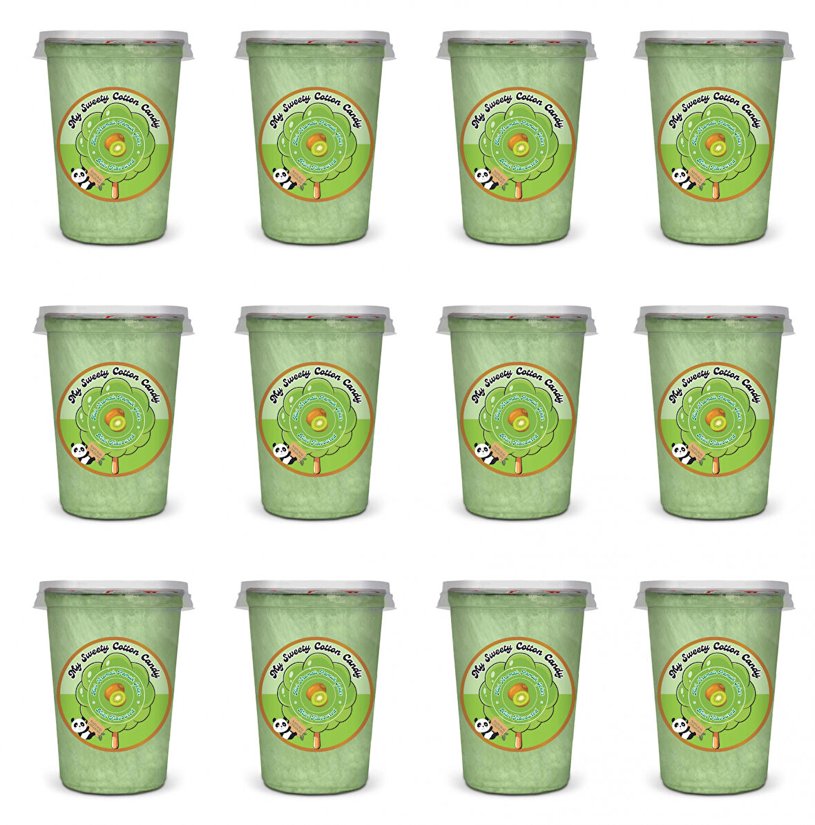 KİVİ AROMALI 12'Lİ GURME PAMUK ŞEKERLER