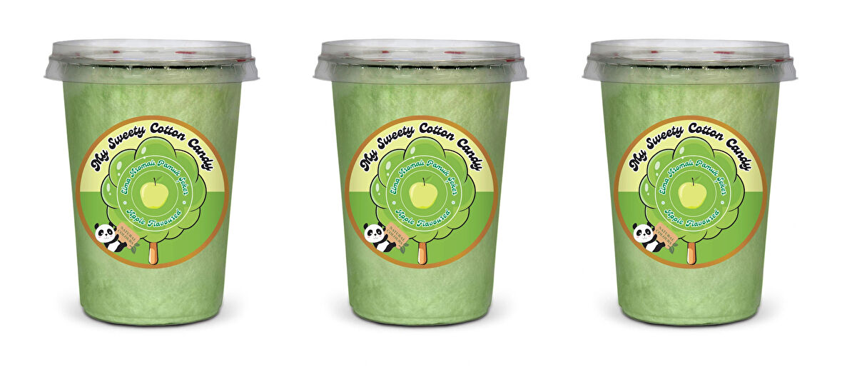 ELMA AROMALI 3'LÜ GURME PAMUK ŞEKERLER